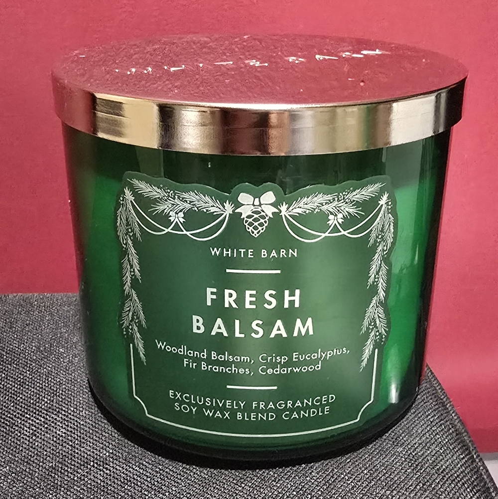 BBW Fresh Balsam 3 Wick Candle